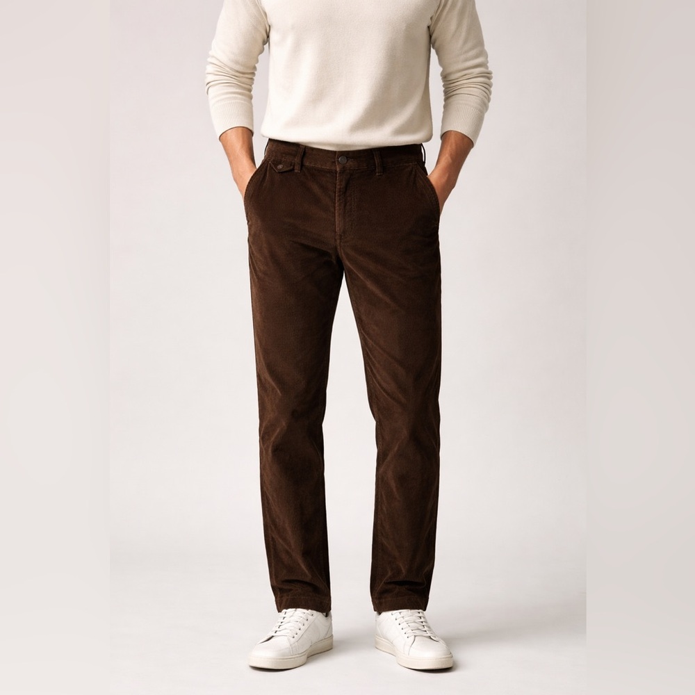 Billy Reid Brown Corduroy Pants Mens 30 x 33 Preppy Work Office Trousers
